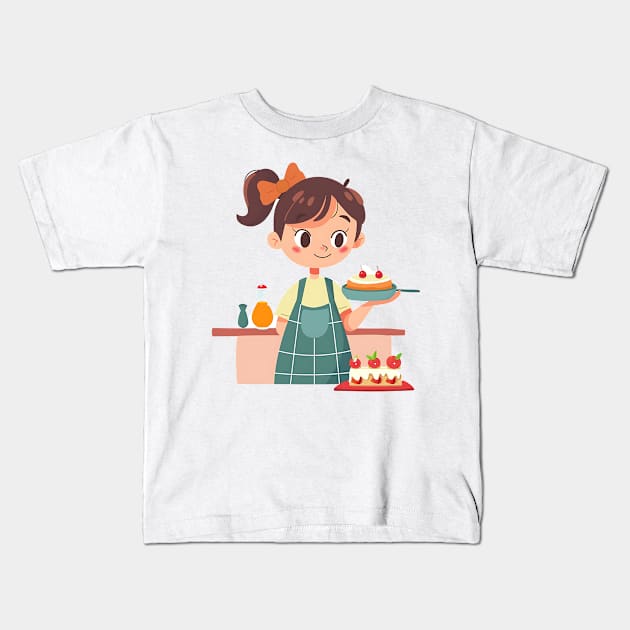 Cooking apron Kids T-Shirt by Printashopus